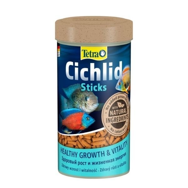 Tetra Cichlid Sticks Ciklet Balıkları için Çubuk Balık Yemi 250 Ml