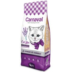 Carnaval Lavanta Kokulu Topaklanan Bentonit Kedi Kumu İnce 5 Lt