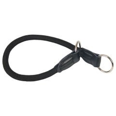 Karlie Suni Deri Köpek Eğitim Tasması Siyah 40x1.2 Cm