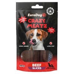 Euro Dog Dilimli Biftek Doğal Köpek Ödül Maması 100 Gr