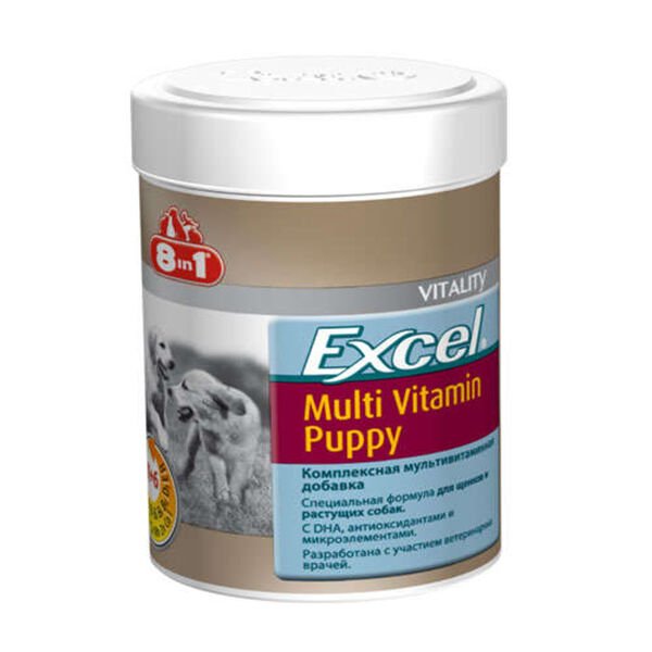 8 in 1 Excel Yavru Köpek Multivitamin Tablet 100 Adet