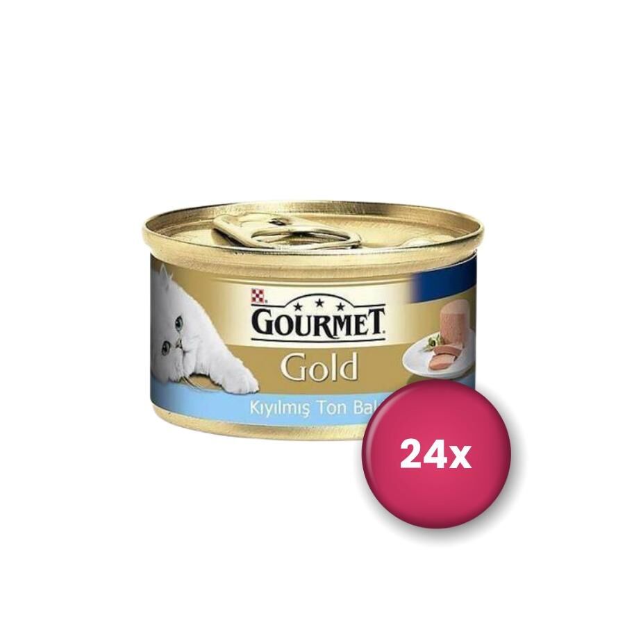 Gourmet Gold Kıyılmış Ton Balıklı Yetişkin Kedi Konservesi  24 X 85 gr