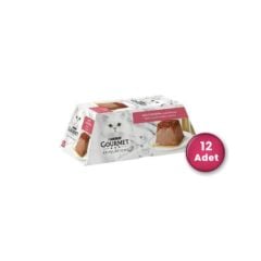 Gourmet Gold Revelations Sığır Etli EzmeYetişkin Kedi Konservesi  2 X 57 gr 12'li Paket