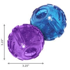 Kong Çift Top Lock-It Ödüllü Köpek Oyuncağı 14 Cm