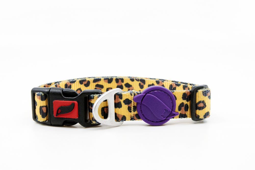 Tailpetz Leopard Desenli Köpek Boyun Tasması Medium 30x50 Cm