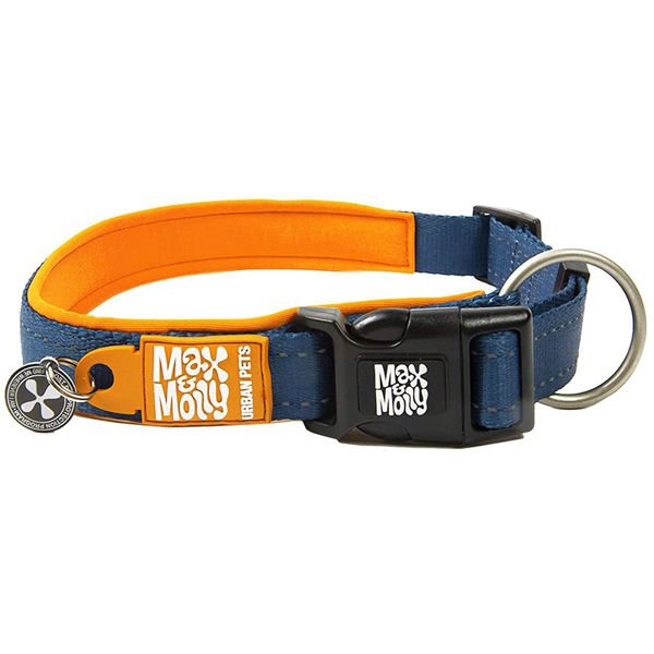 Max & Molly Smart ID Matrix Köpek Boyun Tasması Turuncu Small 1.5x28-45 Cm