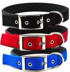 Pet Style Yumuşak Doku Köpek Boyun Tasması Orta Siyah