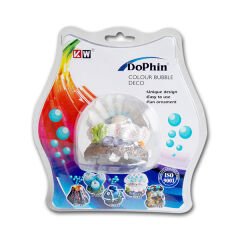 Dophin İstiridye Figürlü Kabarcık Çıkartan Akvaryum Dekoru