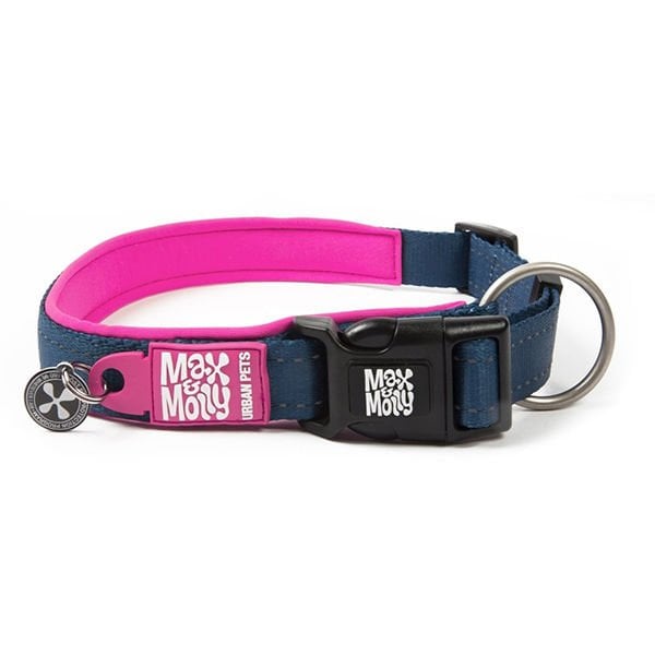 Max & Molly Smart ID Matrix Köpek Boyun Tasması Pembe Small 1.5x28-45 Cm