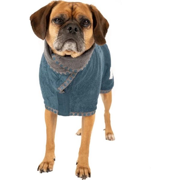 Ruff & Tumble Süper Emici Pamuklu Köpek Bornozu Puantiyeli Xsmall 35-41 Cm