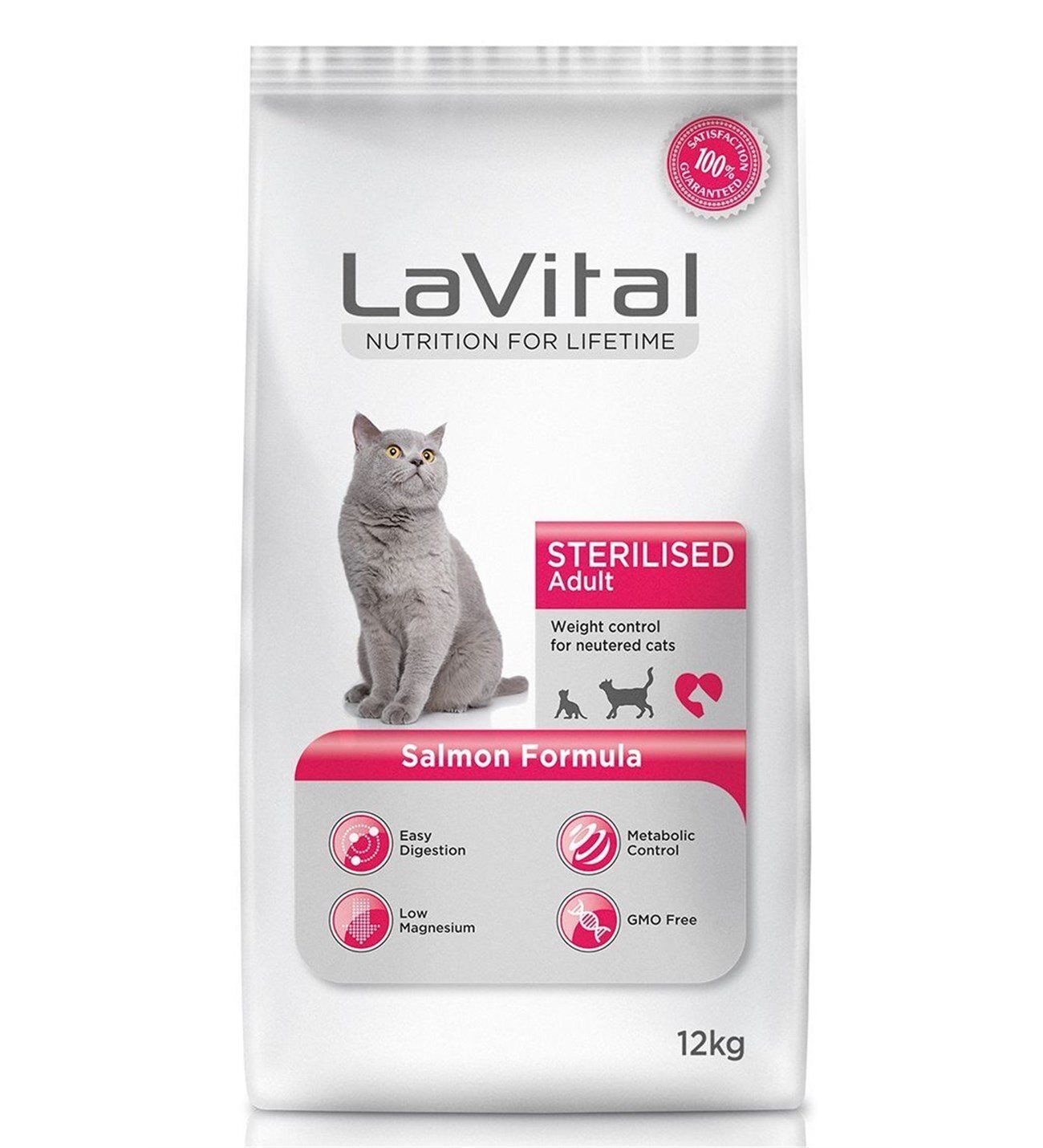 LaVital Somonlu Kısırlaştırılmış Yetişkin Kedi Maması 12 kg