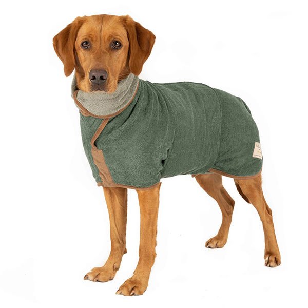 Ruff & Tumble Süper Emici Pamuklu Köpek Bornozu Holkham Medium 41-49 Cm