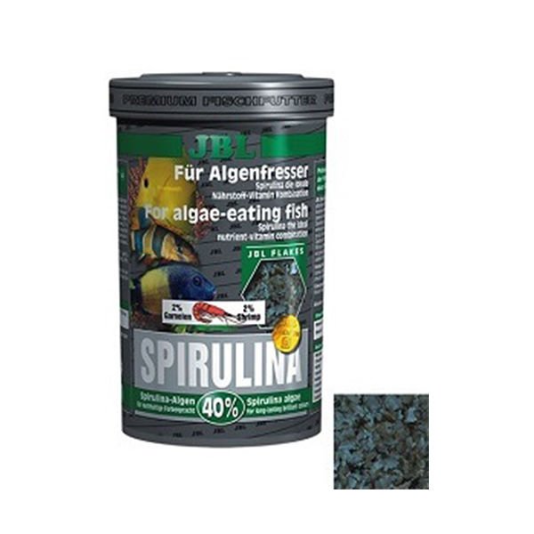 Jbl Spirulina Bitkisel Tatlı ve Tuzlu Su Pul Balık Yemi 250 Ml 40 Gr