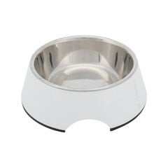 Trixie Kedi ve Köpek Mama ve Su Kabı Melamin ve Çelik Beyaz 0.4 Lt