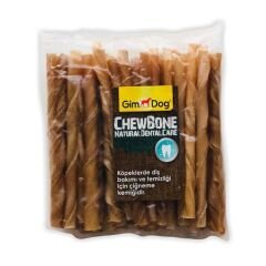 Gimdog Mordimi Ağız ve Diş Sağlığı için Naturel Köpek Çiğneme Kemiği 50 Adet 300 Gr
