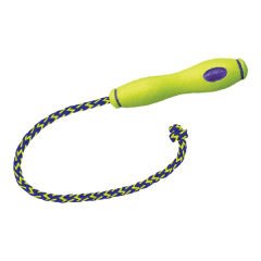 Kong Air Dog Fetch Stick İpli Sesli Tenis Topu Köpek Oyuncağı Sarı 20 Cm