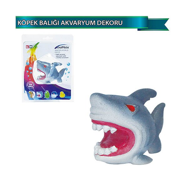 Dophin Köpek Balığı Figürlü Akvaryum Dekoru