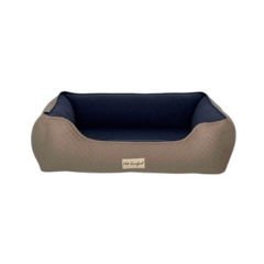 Pet Comfort Bravo Duo Mirinda Kedi ve Köpek Yatağı Bej/Lacivert Medium 60x75 Cm