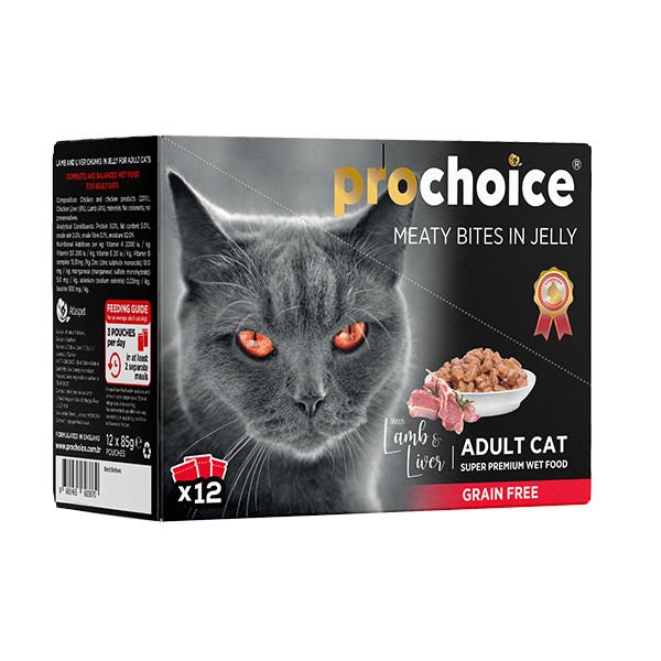 Pro Choice Kuzu Etli Ve Cigerli Family Pack Yetişkin Kedi Konservesi 12x85 Gr