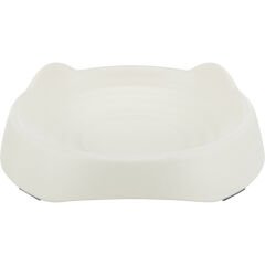 Trixie Kedi Kafası Şeklinde Melamin Kedi Mama ve Su Kabı Beyaz 0.25 Lt