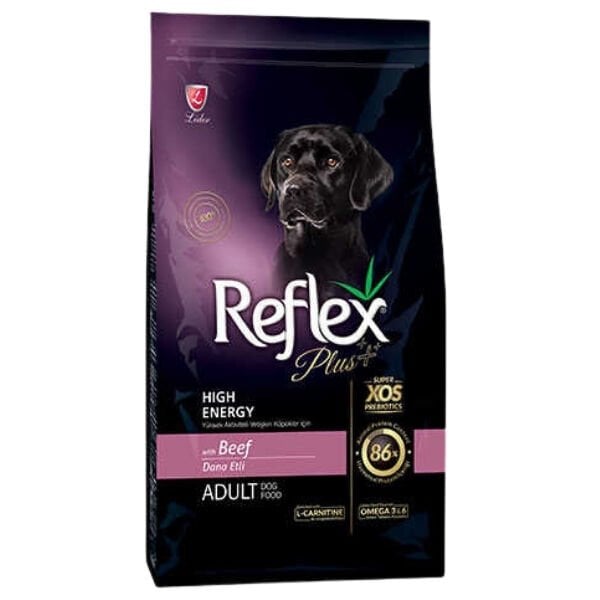 Reflex Plus Biftekli High Energy Yetişkin Köpek Maması 12 Kg