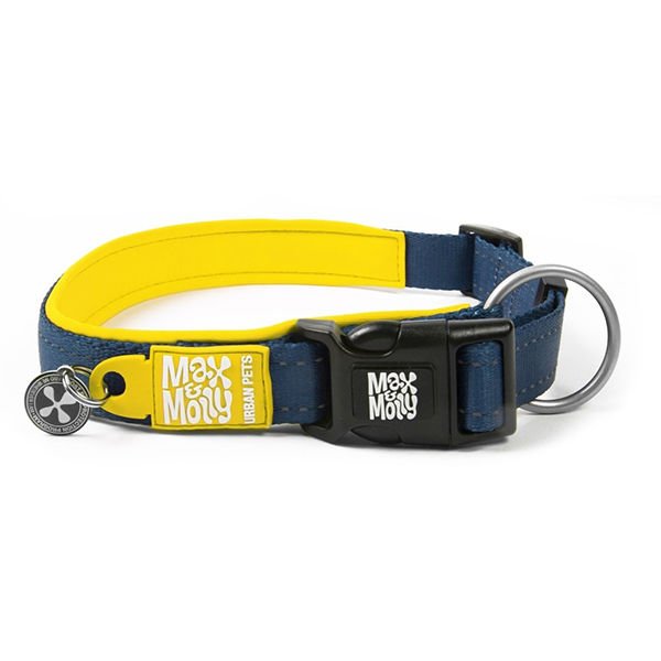 Max & Molly Smart ID Matrix Köpek Boyun Tasması Sarı Small 1.5x28-45 Cm