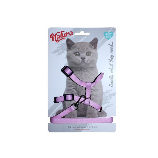 Natura Yavru Kedi Göğüs Tasması Pembe