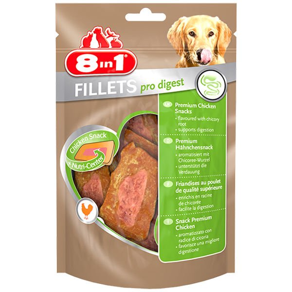 8in1 Fillets Pro Digest Sindirim Destekleyici Köpek Ödül Maması 80 Gr