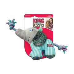 Kong Knots Carnival Elephant Sesli Diş İpli Peluş Fil Köpek Oyuncağı Yeşil 36 Cm