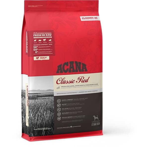 Acana Classics Red Düşük Tahıllı Etli ve Sebzeli Yetişkin Köpek Maması 9.7
