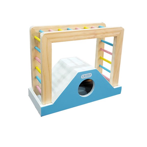 Carno Kemirgen Ahşap Merdiven Hamster Oyuncağı 19.5x15.5x8.5 Cm