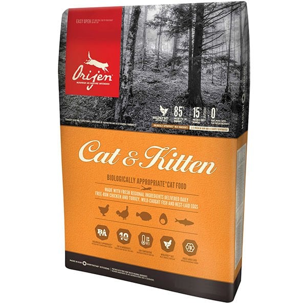 Orijen Kitten Tahılsız Tavuklu Yavru ve Yetişkin Kedi Maması 17 Kg