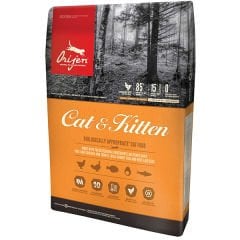 Orijen Kitten Tahılsız Tavuklu Yavru ve Yetişkin Kedi Maması 17 Kg