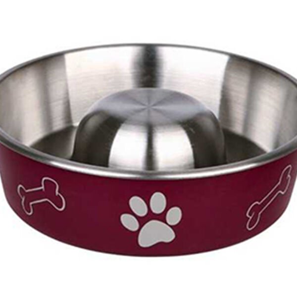 Trixie Pati ve Kemik Desenli Köpek Yavaş Besleme Mama Kabı 1.4 Lt 21 Cm