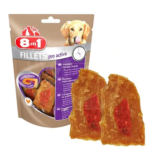 8 In 1 Fillets Pro Active Eklem Sağlığı İçin Köpek Ödül Maması Small 1 Adet 80 Gr