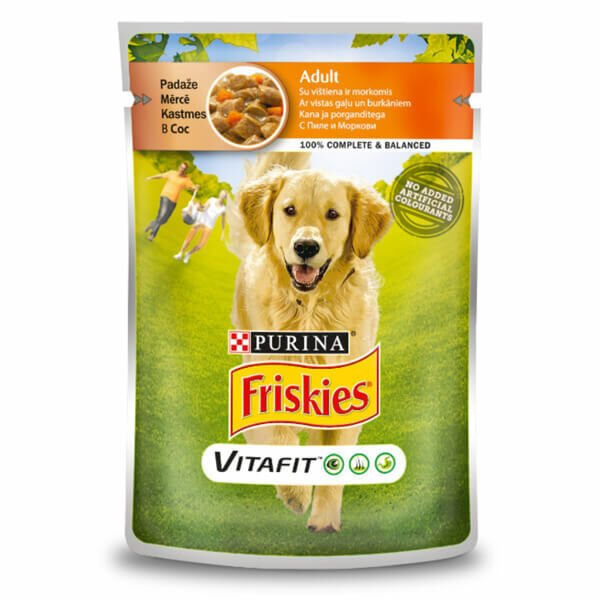 Friskies Adult Tavuklu Pouch Konserve Köpek Maması 100 Gr
