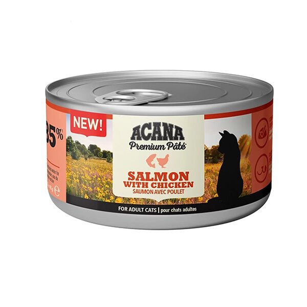 Acana Premium Pate Tavuklu ve Somonlu Yetişkin Konserve Kedi Maması 1 Adet 85 Gr