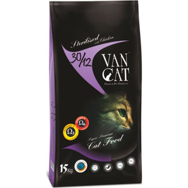 Vancat Sterilised Tavuklu Kısırlaştırılmış Kedi Maması 15 Kg