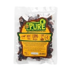 Delibon Kurutulmuş Küp Şeklinde Dana Akciğer Köpek Ödül Maması 1 Cm 100 Gr