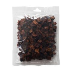 Delibon Kurutulmuş Küp Şeklinde Dana Akciğer Köpek Ödül Maması 1 Cm 100 Gr