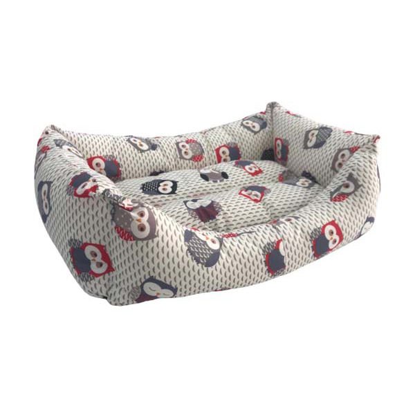Petpretty Vp-3005 Baykuş Desenli Kumaş Yatak No 1 40x55x15h Cm
