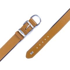 Doggie Comfort Deri Pati Desenli Köpek Boyun Tasması Large Camel 4x57-65 Cm