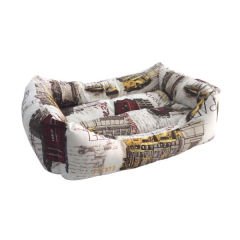 Petpretty Vp-3004 İstanbul Desenli Kumaş Yatak No 4 65x85x22h Cm