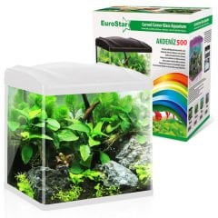 Euro Star Akdeniz Akvaryum Beyaz Led 4W 50x30x45 Cm