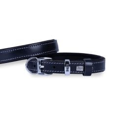Doggie Konfor Deri Köpek Boyun Tasması Small Siyah 2x30-35 Cm