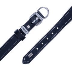 Doggie Konfor Deri Köpek Boyun Tasması Small Siyah 2x30-35 Cm