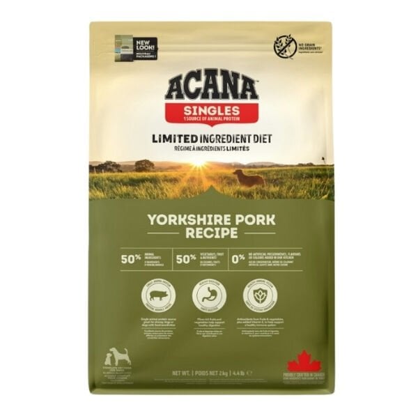 Acana Yorkshire Pork Tahılsız Domuz Etli Yetişkin Köpek Maması 2 Kg