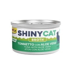 Gimcat Shinycat Broth Sos İçinde Aloe Veralı ve Ton Balıklı Yetişkin Konserve Kedi Maması 70 Gr