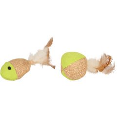 Flamingo Juty Balık ve Top Kedi Oyuncağı