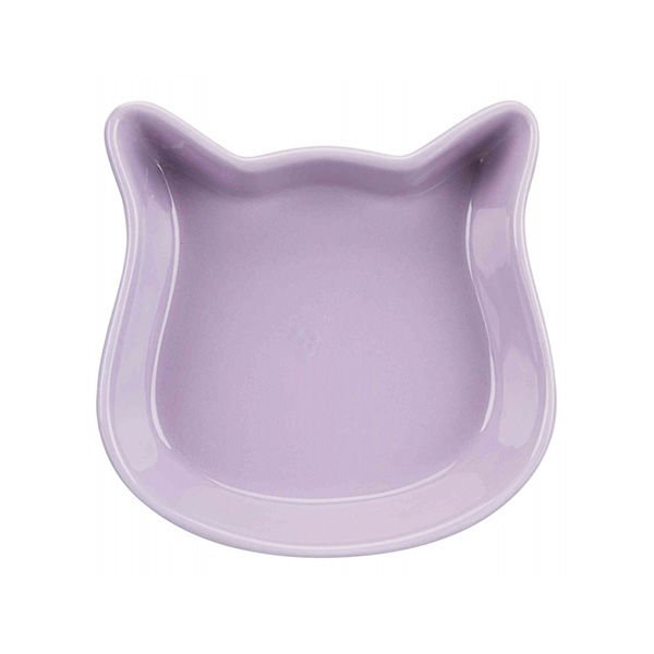 Trixie Kedi Desenli Seramik Kedi Mama ve Su Kabı Gri 0.25 Lt 12 Cm